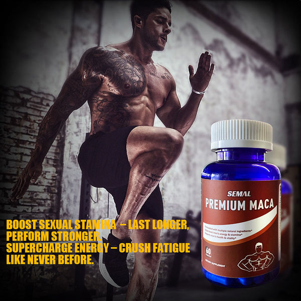 Semal Premium Maca Blend Capsules for Men (60 Servings)