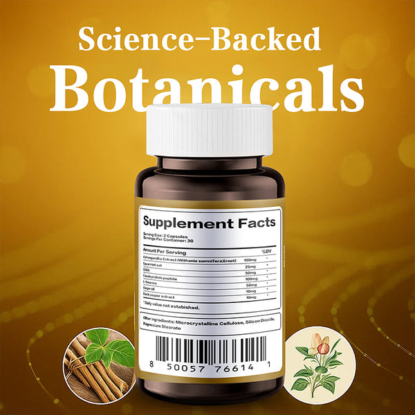 Maca+Ashwagandha Capsules, Stress Relief and Mood Support Supplement, 60 Capsules Withania somnifera soft Softgels