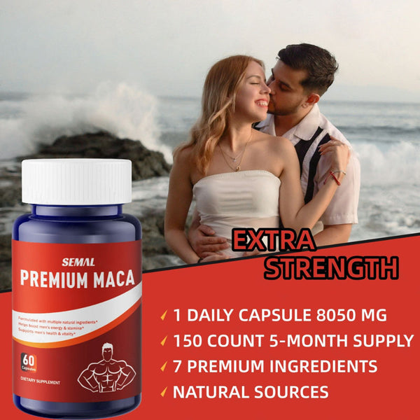 Semal Premium Maca Blend Capsules for Men (60 Capsules)