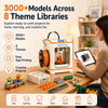 Entina Tina2C 3D Printer for Kids & Beginners, Ready in 8 Minutes, WiFi | Fully Assembled with Auto Leveling, App Control, 3000+ Models and 20+ DIY Modules for Easy Home Creativity and STEM Learning.