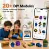 Entina Tina2C 3D Printer for Kids & Beginners, Ready in 8 Minutes, WiFi | Fully Assembled with Auto Leveling, App Control, 3000+ Models and 20+ DIY Modules for Easy Home Creativity and STEM Learning.