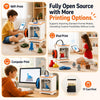 Entina Tina2C 3D Printer for Kids & Beginners, Ready in 8 Minutes, WiFi | Fully Assembled with Auto Leveling, App Control, 3000+ Models and 20+ DIY Modules for Easy Home Creativity and STEM Learning.
